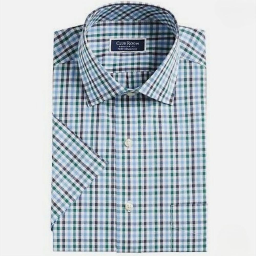 Club Room Men's Regular-Fit Stretch Dress Shirt 15 32-33